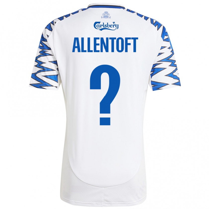 Kandiny Kinder Philip Allentoft #0 Weiß Himmelblau Heimtrikot Trikot 2024/25 T-Shirt Österreich