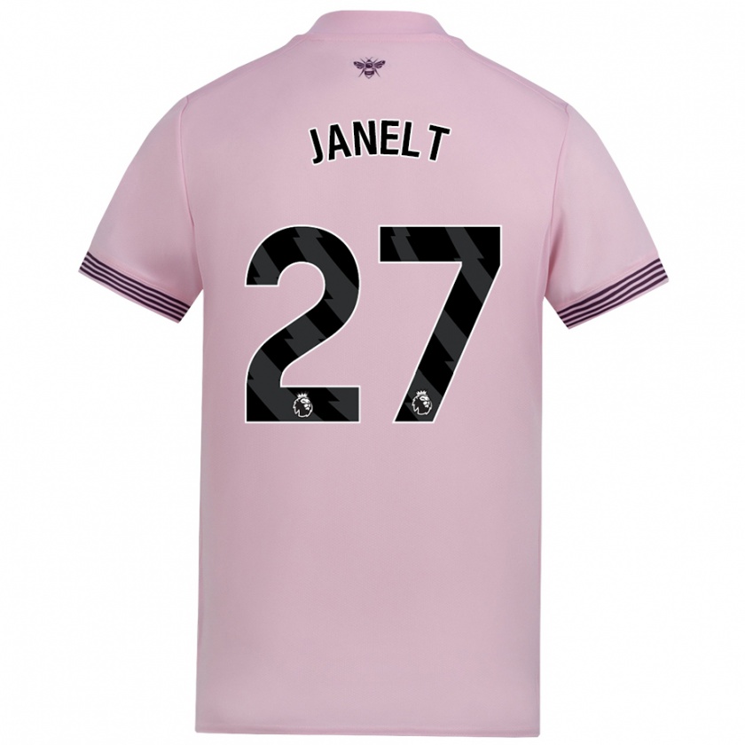 Kandiny Niño Camiseta Vitaly Janelt #27 Rosa 2ª Equipación 2024/25 La Camisa México