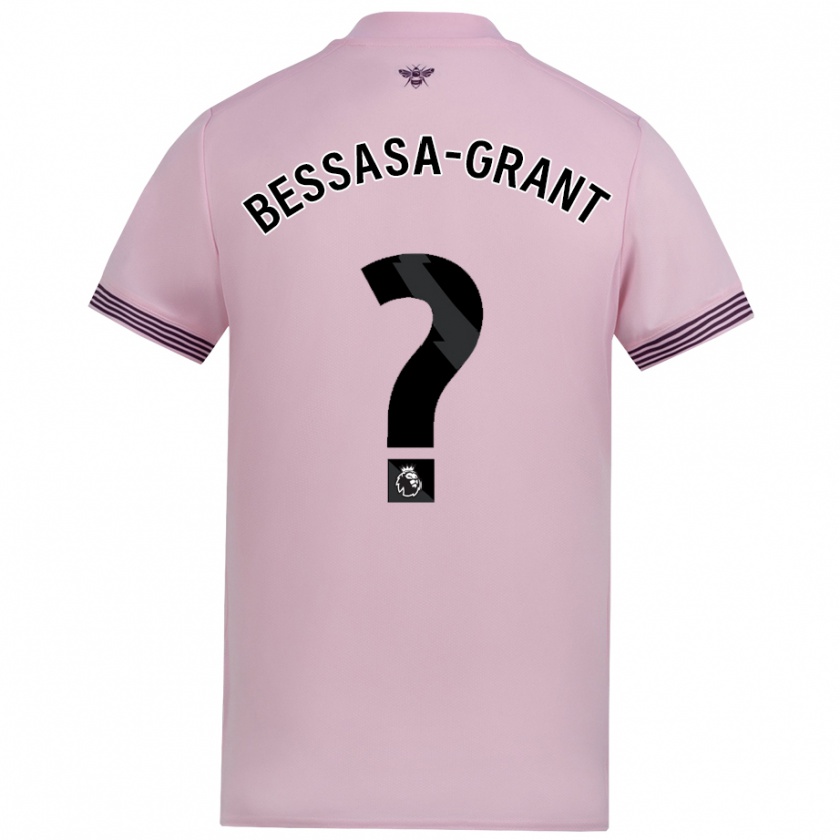 Kandiny Barn Mekhai Bessasa-Grant #0 Rosa Bortatröja Matchtröjor 2024/25 Tröjor T-Tröja