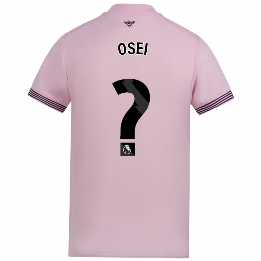 Kandiny Niño Camiseta Mark Osei #0 Rosa 2ª Equipación 2024/25 La Camisa México