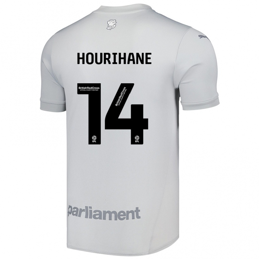 Kandiny Niño Camiseta Conor Hourihane #14 Gris Plata 2ª Equipación 2024/25 La Camisa