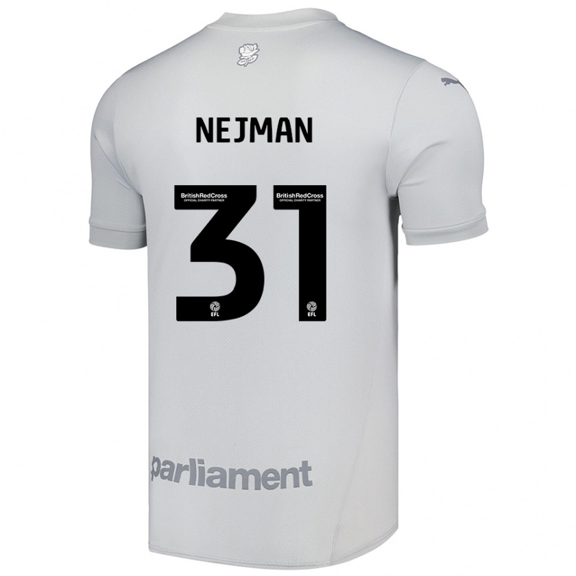 Kandiny Kinder Harrison Nejman #31 Silbergrau Auswärtstrikot Trikot 2024/25 T-Shirt Österreich