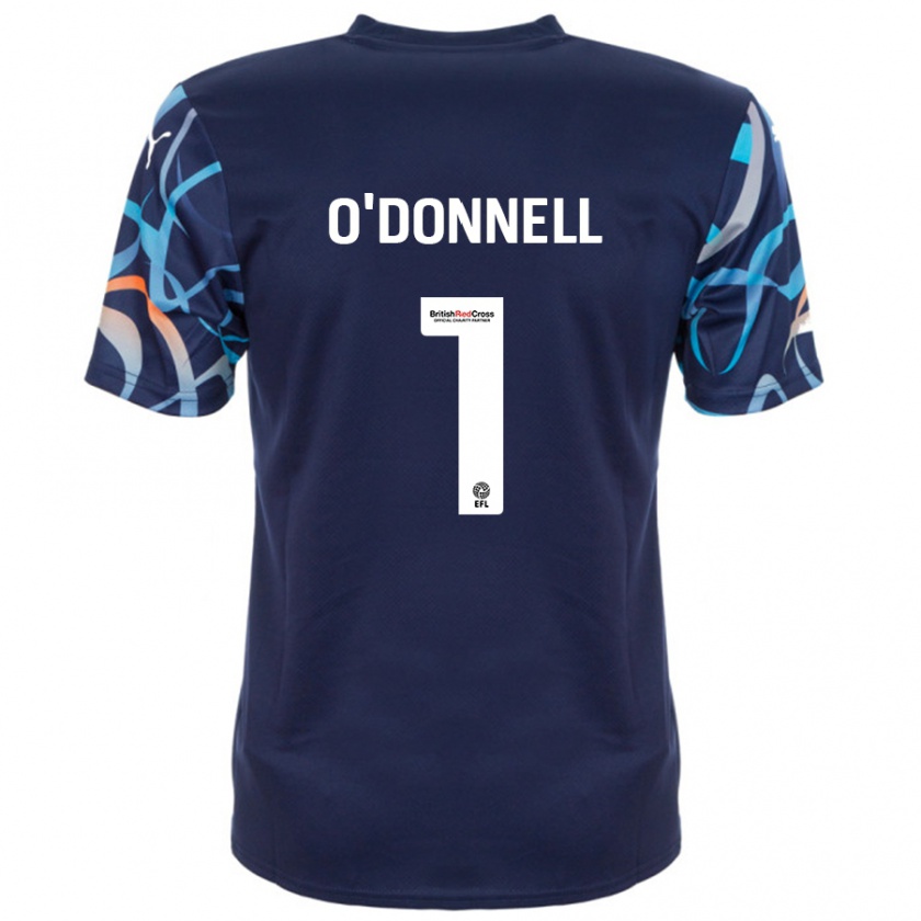 Kandiny Niño Camiseta Richard O'donnell #1 Azul Marino 2ª Equipación 2024/25 La Camisa