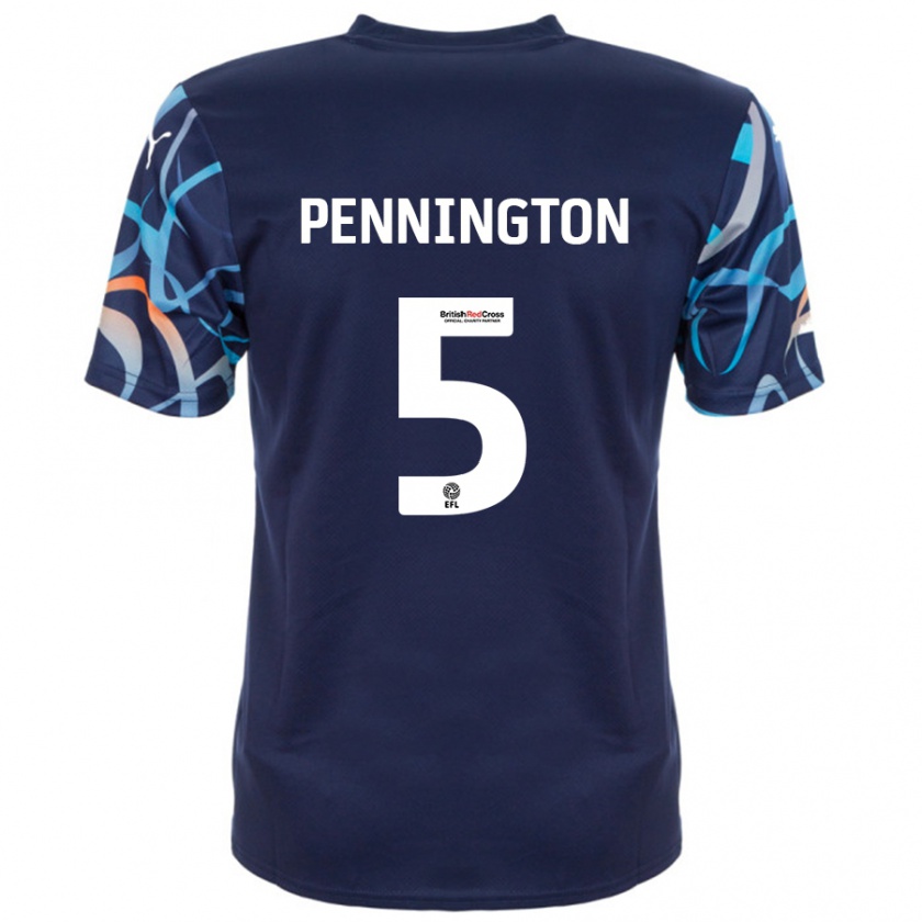 Kandiny Niño Camiseta Matthew Pennington #5 Azul Marino 2ª Equipación 2024/25 La Camisa