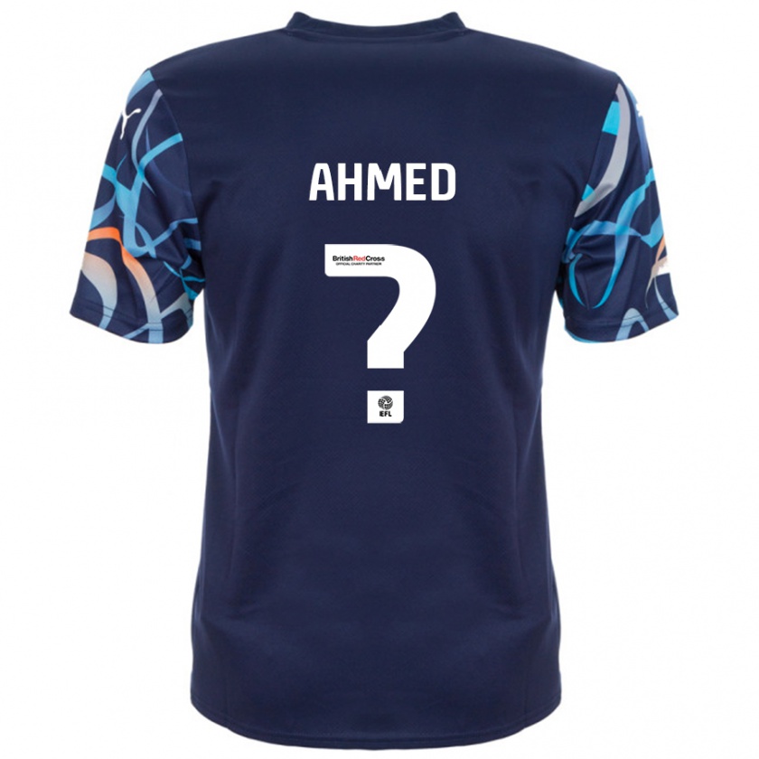 Kandiny Kinder Jibran Ahmed #0 Marineblau Auswärtstrikot Trikot 2024/25 T-Shirt Österreich