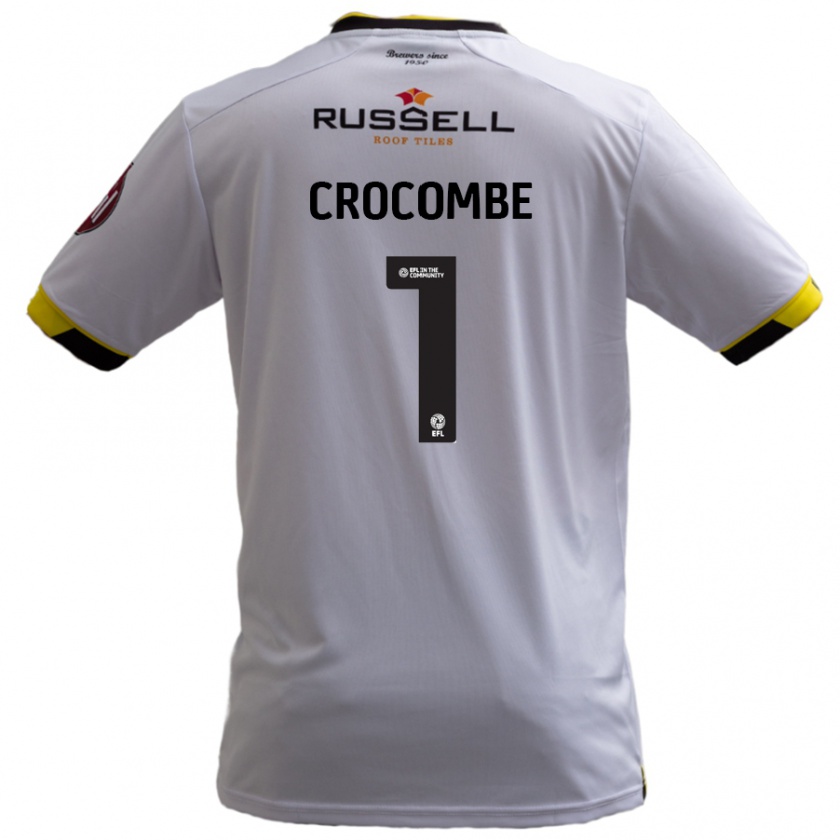 Kandiny Niño Camiseta Max Crocombe #1 Blanco 2ª Equipación 2024/25 La Camisa