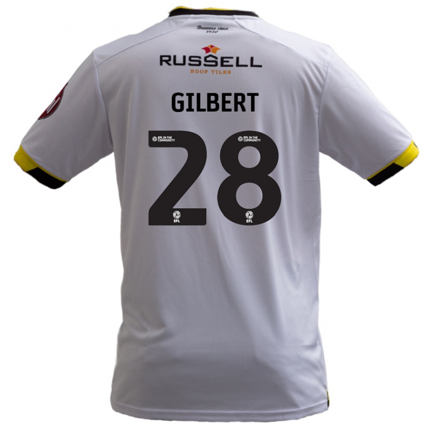 Kandiny Niño Camiseta Cameron Gilbert #28 Blanco 2ª Equipación 2024/25 La Camisa