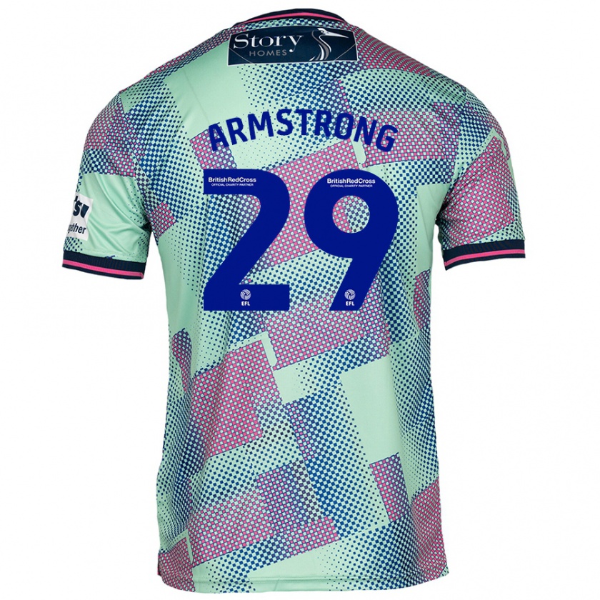 Kandiny Niño Camiseta Luke Armstrong #29 Verde 2ª Equipación 2024/25 La Camisa