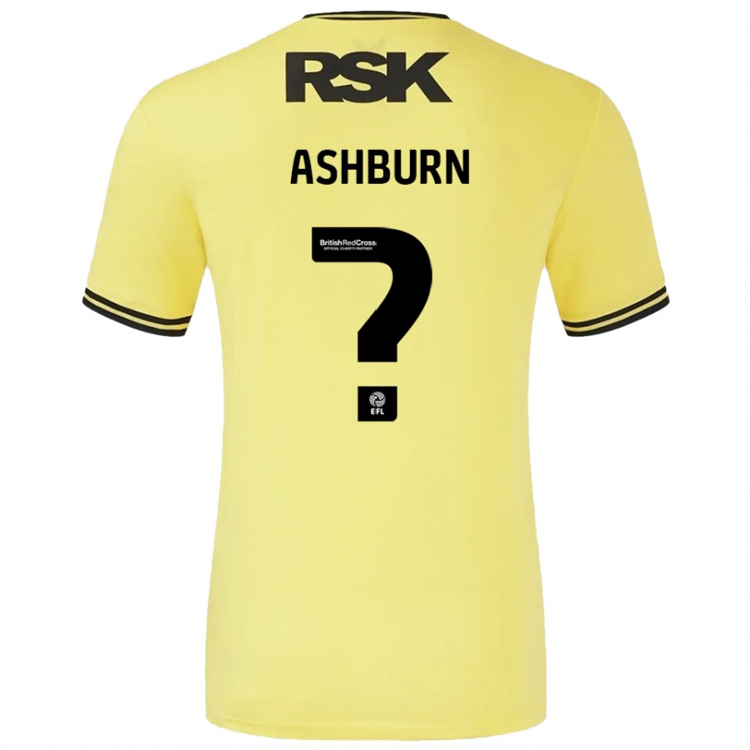 Kandiny Kinder Luke Ashburn #0 Gelb Schwarz Auswärtstrikot Trikot 2024/25 T-Shirt Österreich