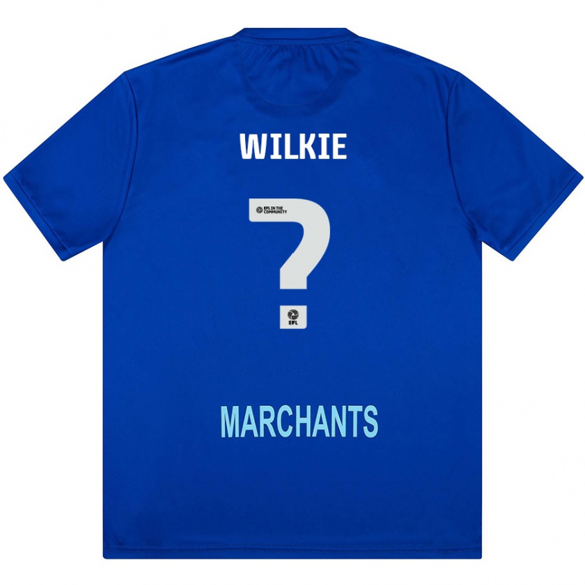 Kandiny Bambino Maglia Alex Wilkie #0 Verde Kit Gara Away 2024/25 Maglietta