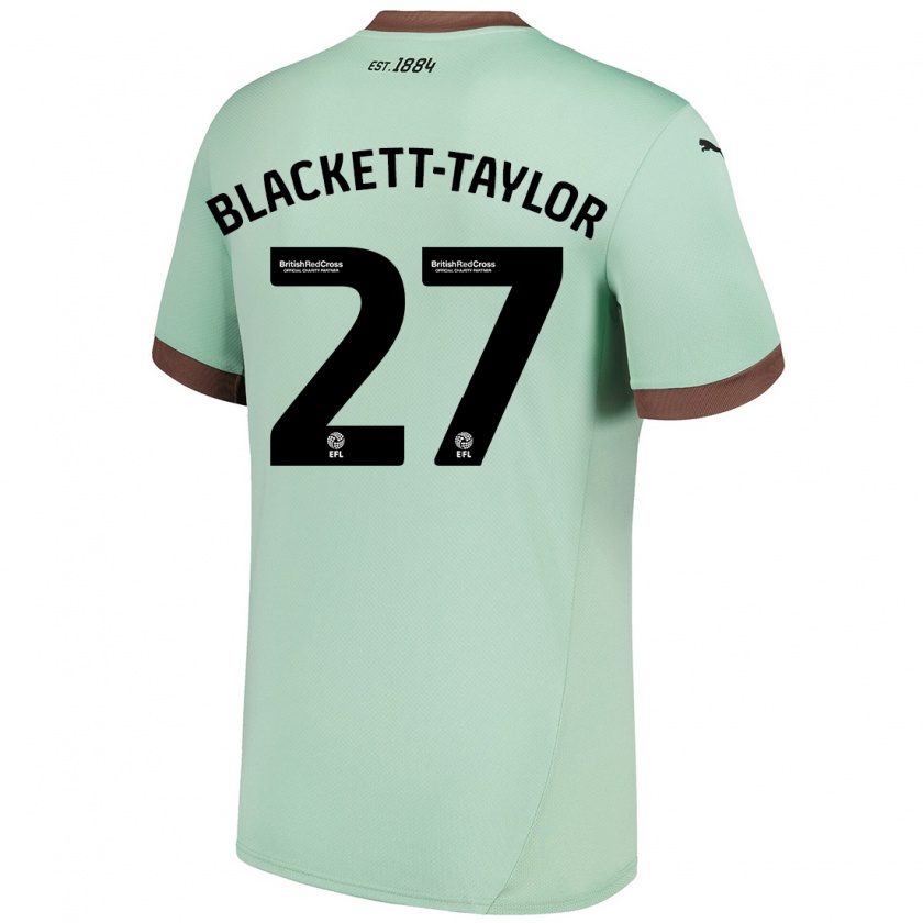 Kandiny Kinder Corey Blackett-Taylor #27 Blassgrün Auswärtstrikot Trikot 2024/25 T-Shirt Österreich