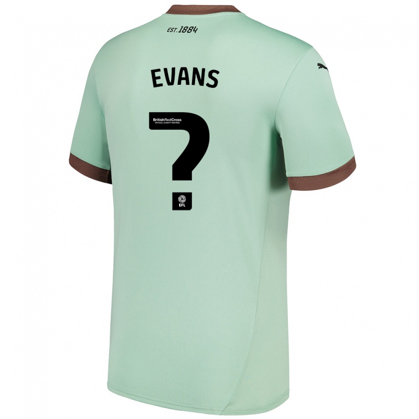 Kandiny Niño Camiseta Harry Evans #0 Verde Pálido 2ª Equipación 2024/25 La Camisa