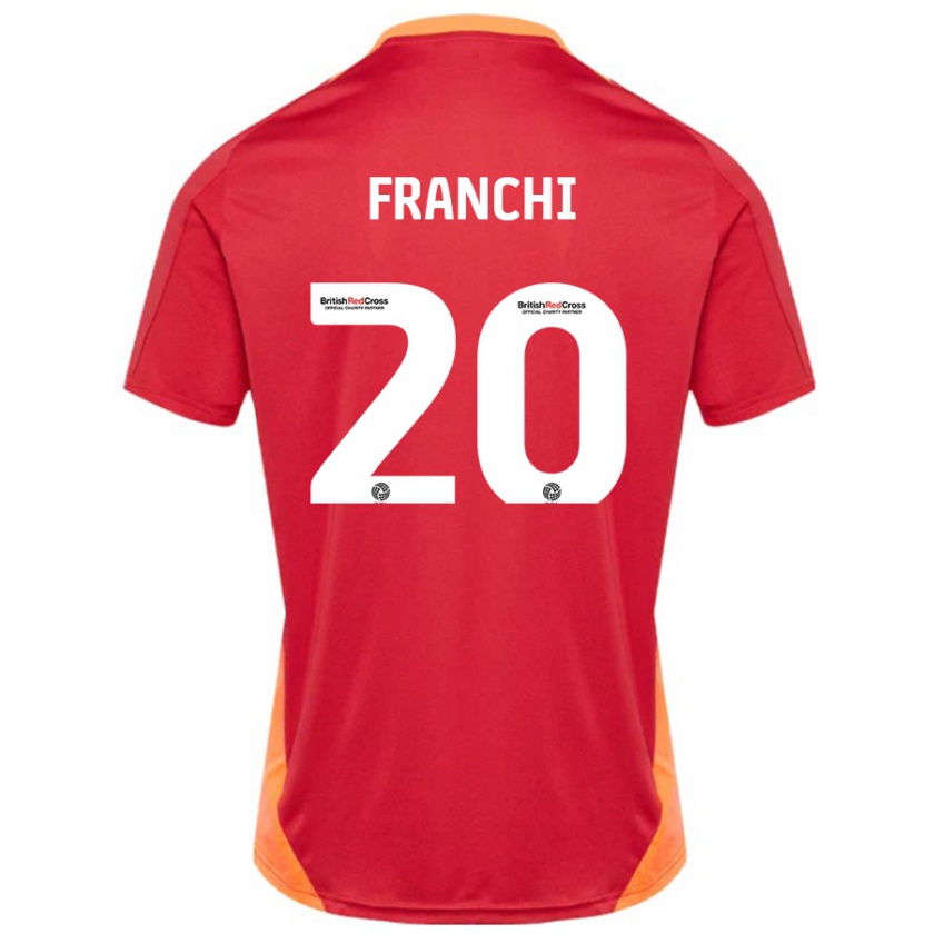 KandinyキッズMatilda Franchi#20ブルーオフホワイトアウェイシャツ2024/25ジャージーユニフォーム