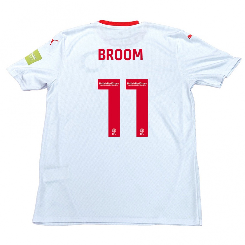 Kandiny Niño Camiseta Ryan Broom #11 Blanco 2ª Equipación 2024/25 La Camisa