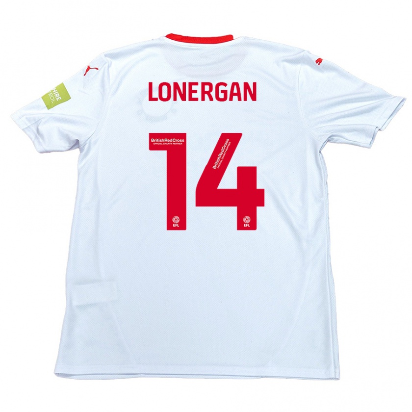 Kandiny Niño Camiseta Tommy Lonergan #14 Blanco 2ª Equipación 2024/25 La Camisa