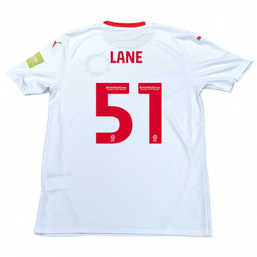 Kandiny Niño Camiseta Mikey Lane #51 Blanco 2ª Equipación 2024/25 La Camisa