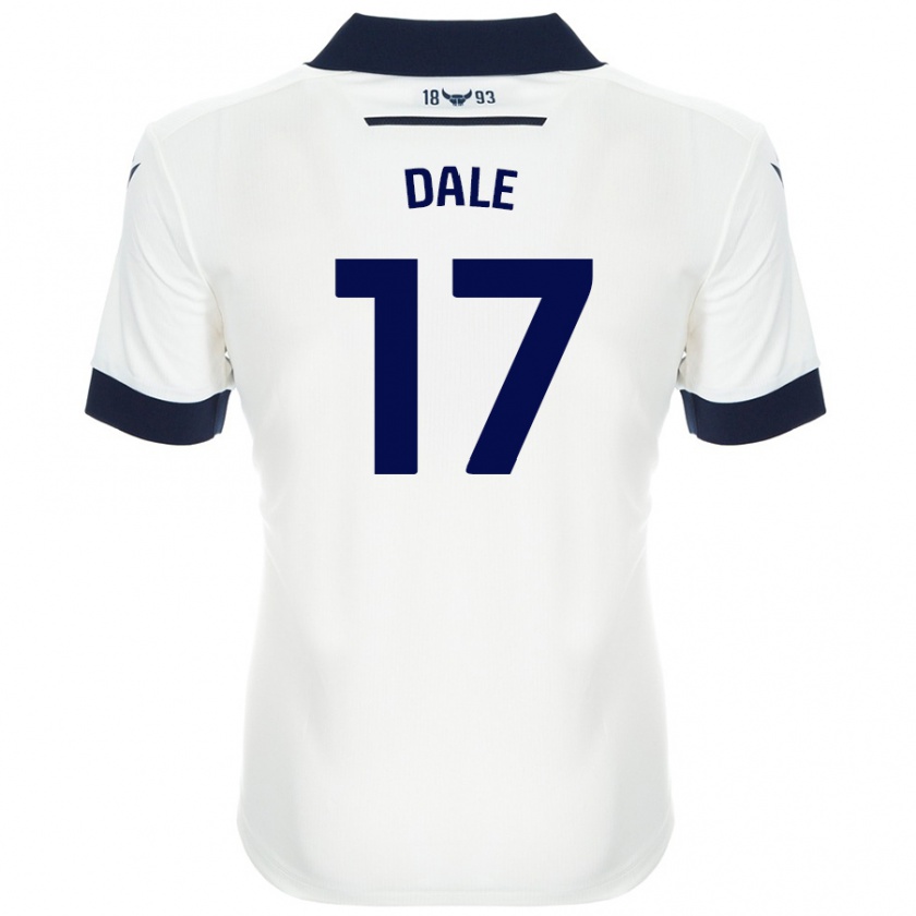 Kandiny Niño Camiseta Owen Dale #17 Blanco Azul Marino 2ª Equipación 2024/25 La Camisa México