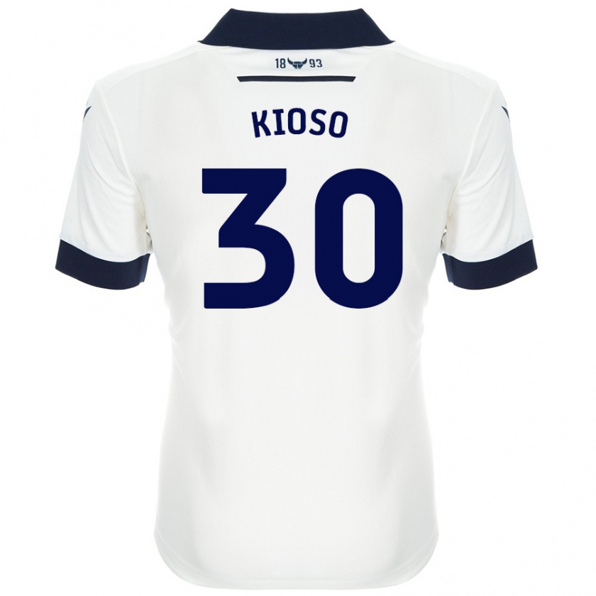 Kandiny Niño Camiseta Peter Kioso #30 Blanco Azul Marino 2ª Equipación 2024/25 La Camisa México