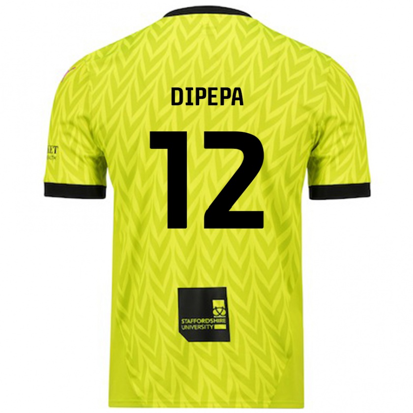 Kandiny Niño Camiseta Baylee Dipepa #12 Verde Fluorescente 2ª Equipación 2024/25 La Camisa México