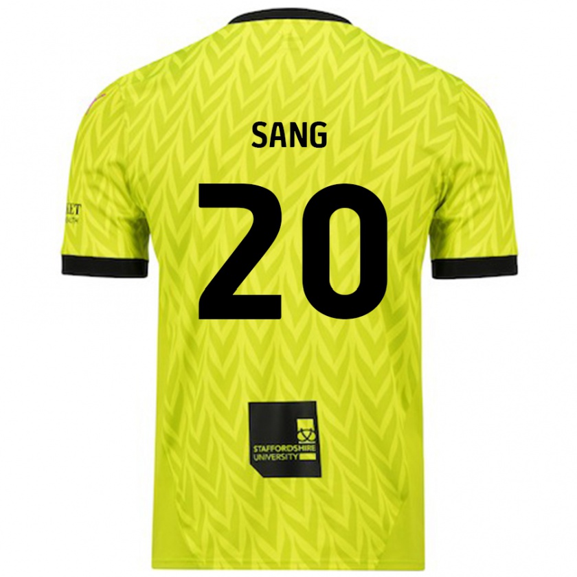 Kandiny Niño Camiseta Tom Sang #20 Verde Fluorescente 2ª Equipación 2024/25 La Camisa México