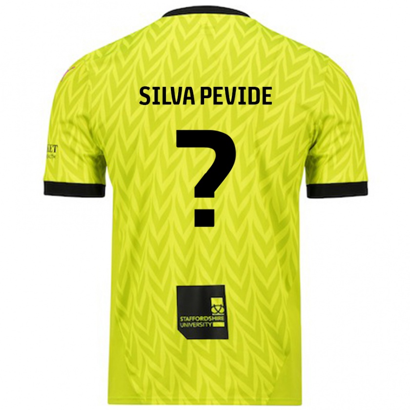 Kandiny Niño Camiseta Joao Silva Pevide #0 Verde Fluorescente 2ª Equipación 2024/25 La Camisa