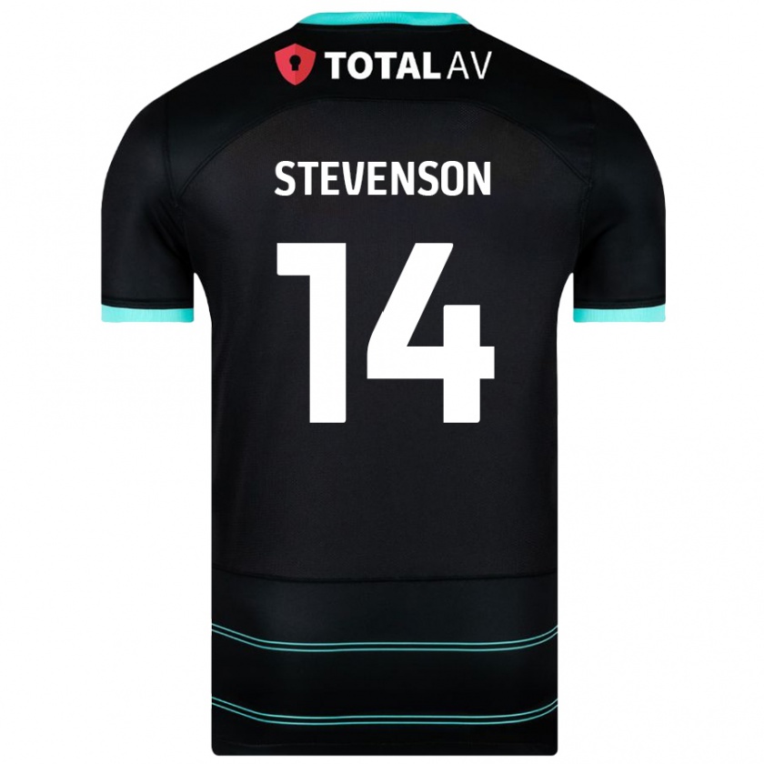 Kandiny Bambino Maglia Ben Stevenson #14 Nero Kit Gara Away 2024/25 Maglietta