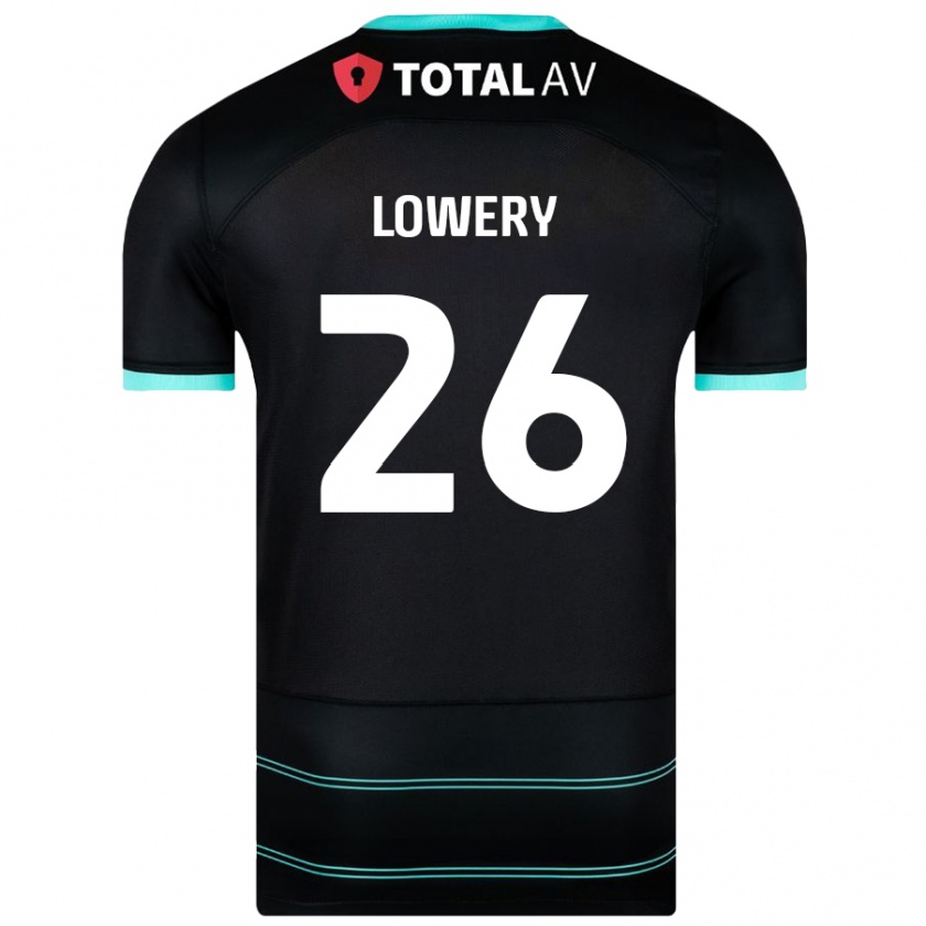 Kandiny Kinder Tom Lowery #26 Schwarz Auswärtstrikot Trikot 2024/25 T-Shirt Österreich