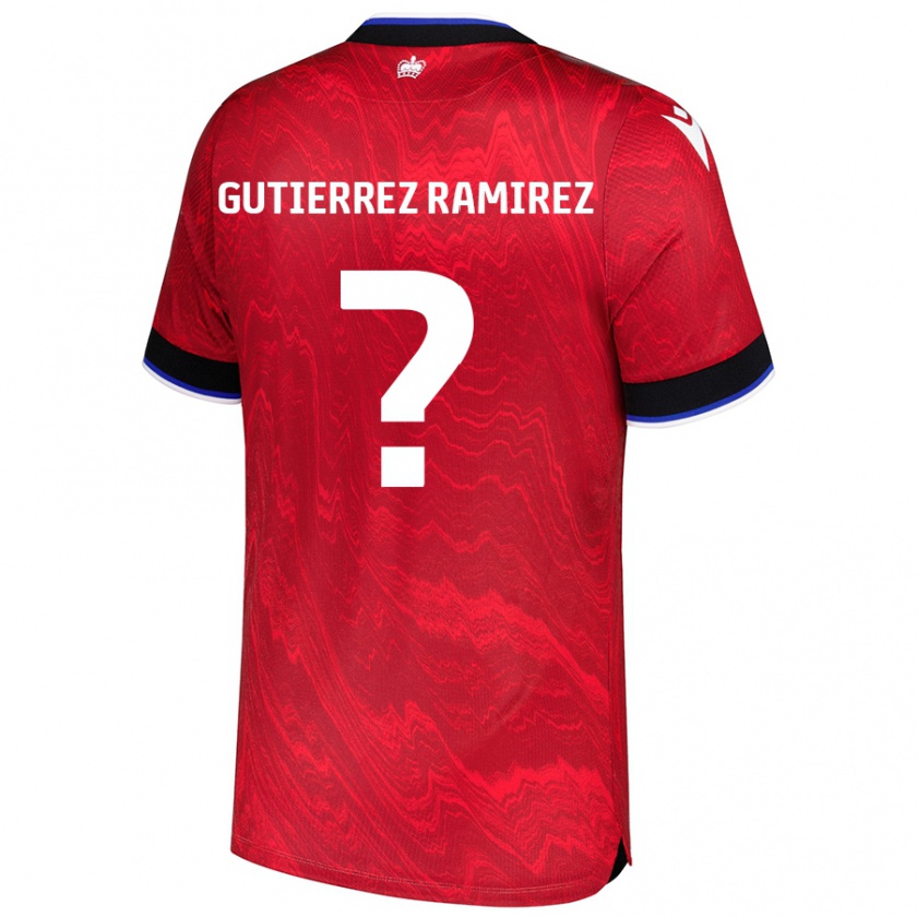 Kandiny Kinder William Gutierrez Ramirez #0 Rot Schwarz Auswärtstrikot Trikot 2024/25 T-Shirt Österreich