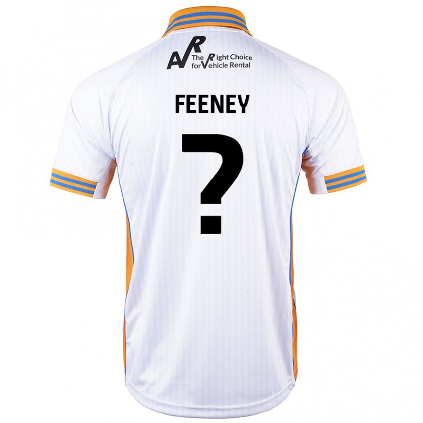 Kandiny Bambino Maglia Josh Feeney #0 Bianco Kit Gara Away 2024/25 Maglietta