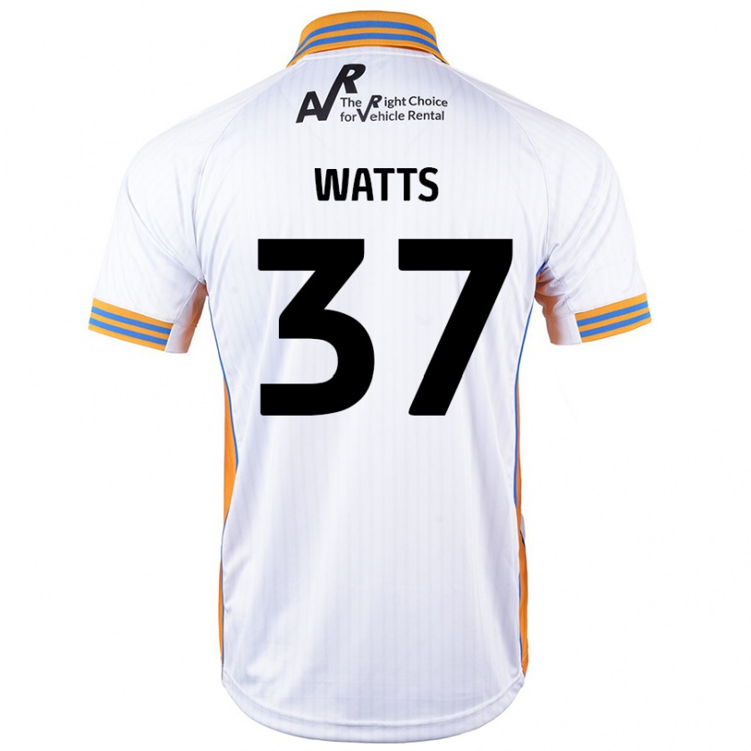 Kandiny Niño Camiseta Harvey Watts #37 Blanco 2ª Equipación 2024/25 La Camisa