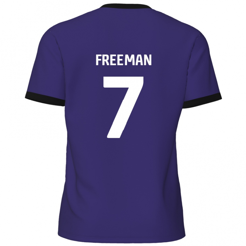 KandinyキッズNick Freeman#7紫アウェイシャツ2024/25ジャージーユニフォーム