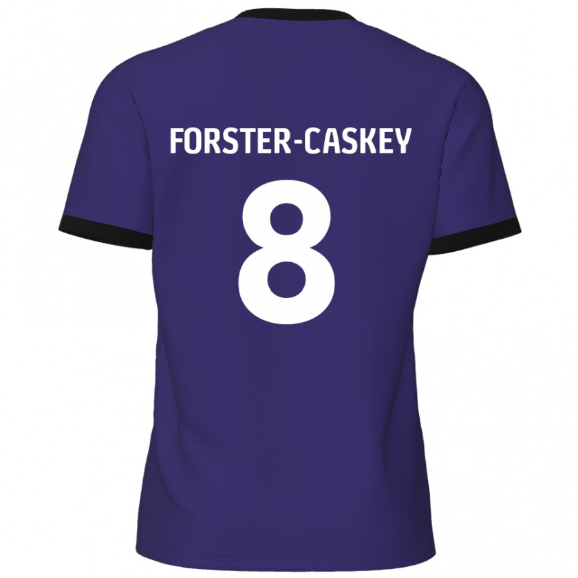 Kandiny Barn Jake Forster-Caskey #8 Purpur Bortatröja Matchtröjor 2024/25 Tröjor T-Tröja