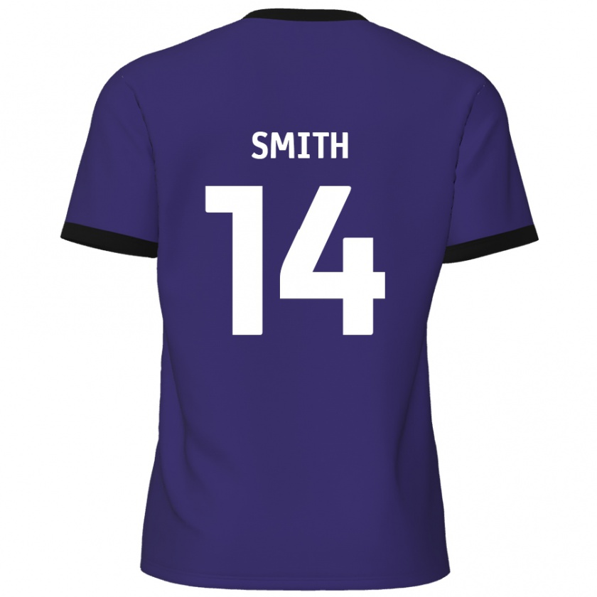 Kandiny Criança Camisola Kane Smith #14 Roxo Alternativa 2024/25 Camisa Brasil