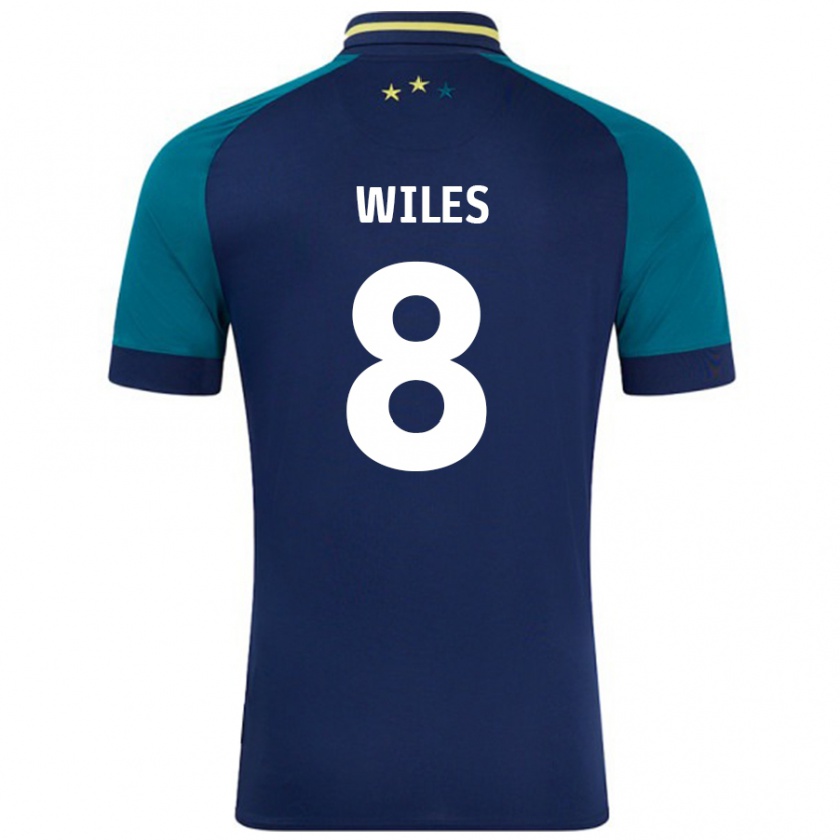 Kandiny Kinder Ben Wiles #8 Marine Dunkelgrün Auswärtstrikot Trikot 2024/25 T-Shirt Österreich