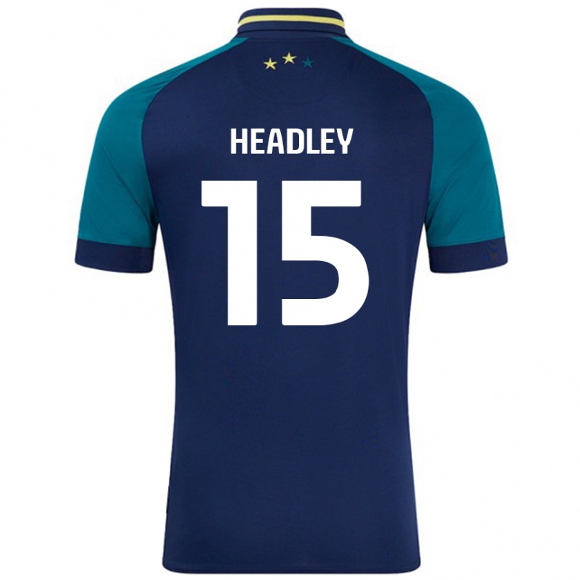 Kandiny Kinder Jaheim Headley #15 Marine Dunkelgrün Auswärtstrikot Trikot 2024/25 T-Shirt Österreich