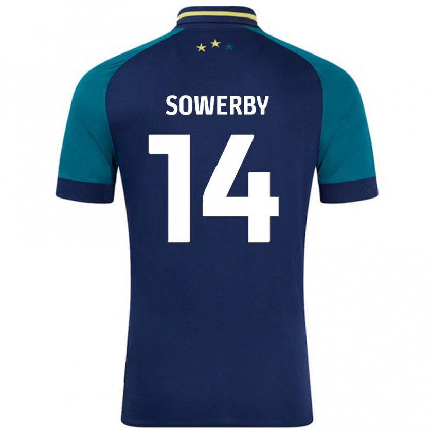 Kandiny Kinder Lucy Sowerby #14 Marine Dunkelgrün Auswärtstrikot Trikot 2024/25 T-Shirt Österreich