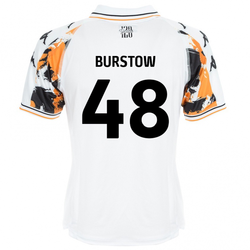 Kandiny Kinder Mason Burstow #48 Weiß Auswärtstrikot Trikot 2024/25 T-Shirt Österreich