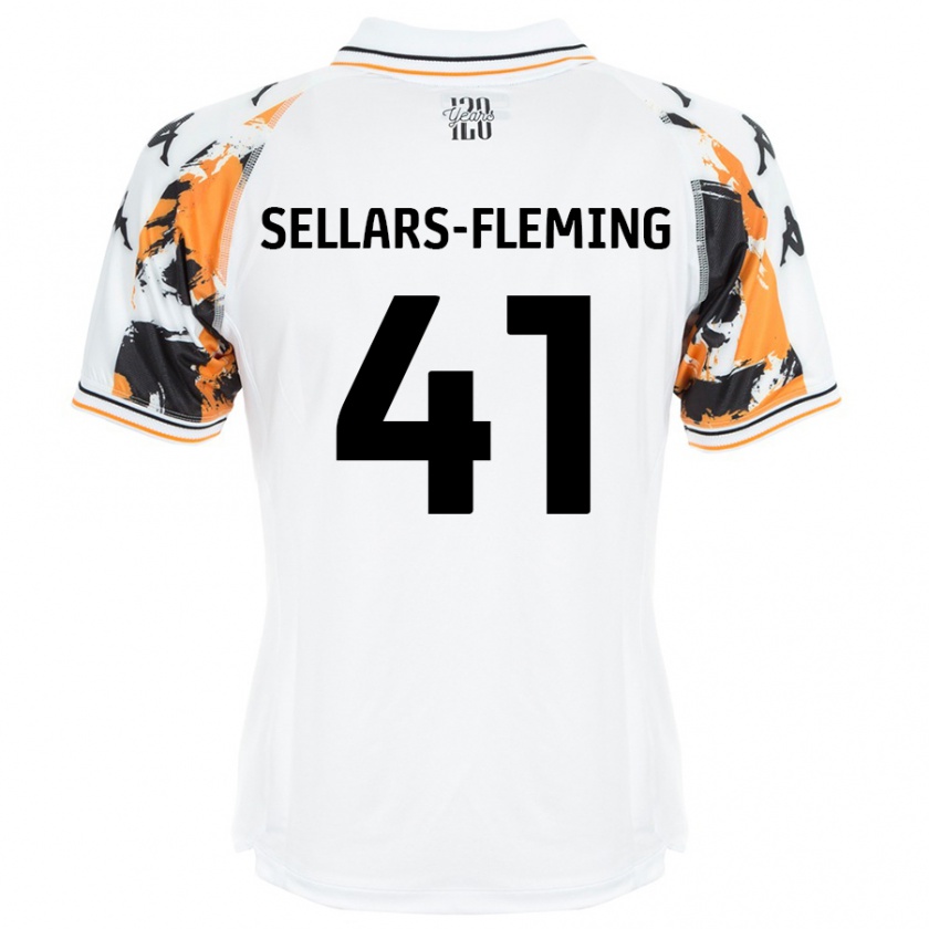 Kandiny Kinder Tyrell Sellars-Fleming #41 Weiß Auswärtstrikot Trikot 2024/25 T-Shirt Österreich