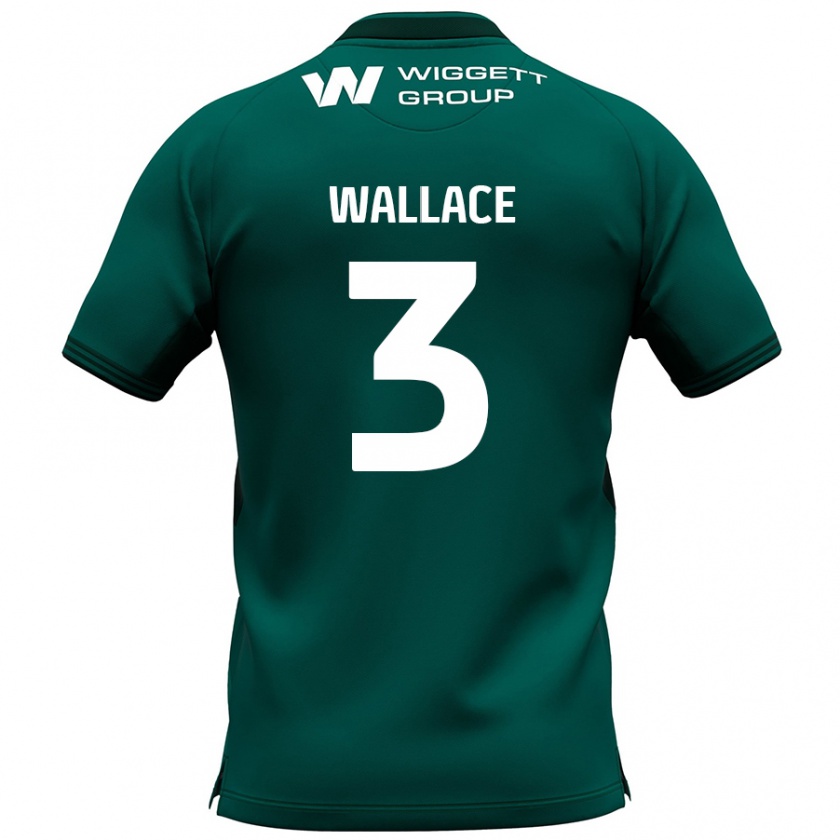 Kandiny Kinderen Murray Wallace #3 Groen Uitshirt Uittenue 2024/25 T-Shirt België