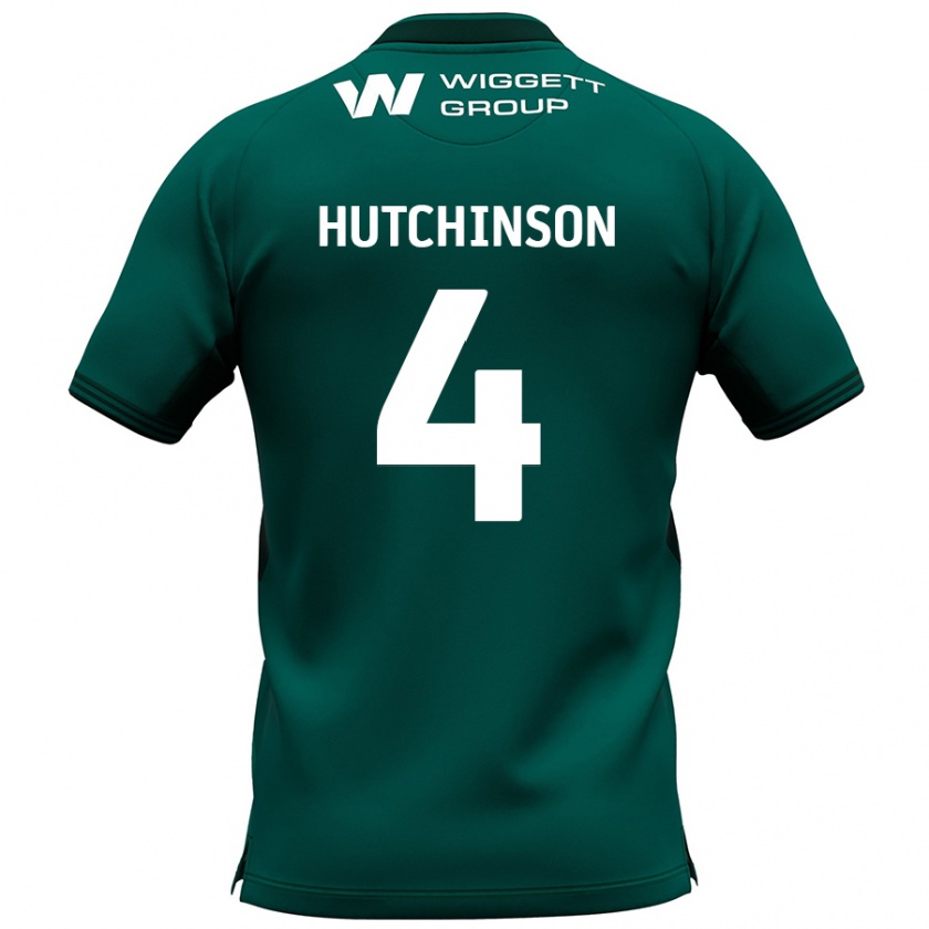 Kandiny Kinderen Shaun Hutchinson #4 Groen Uitshirt Uittenue 2024/25 T-Shirt België