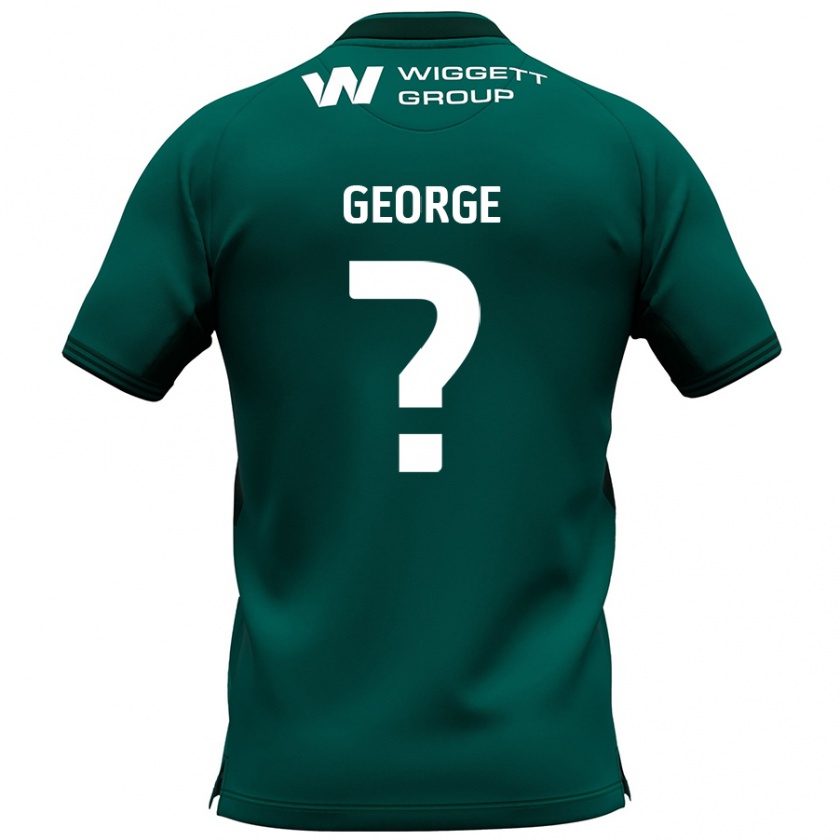 Kandiny Bambino Maglia George Evans #0 Verde Kit Gara Away 2024/25 Maglietta