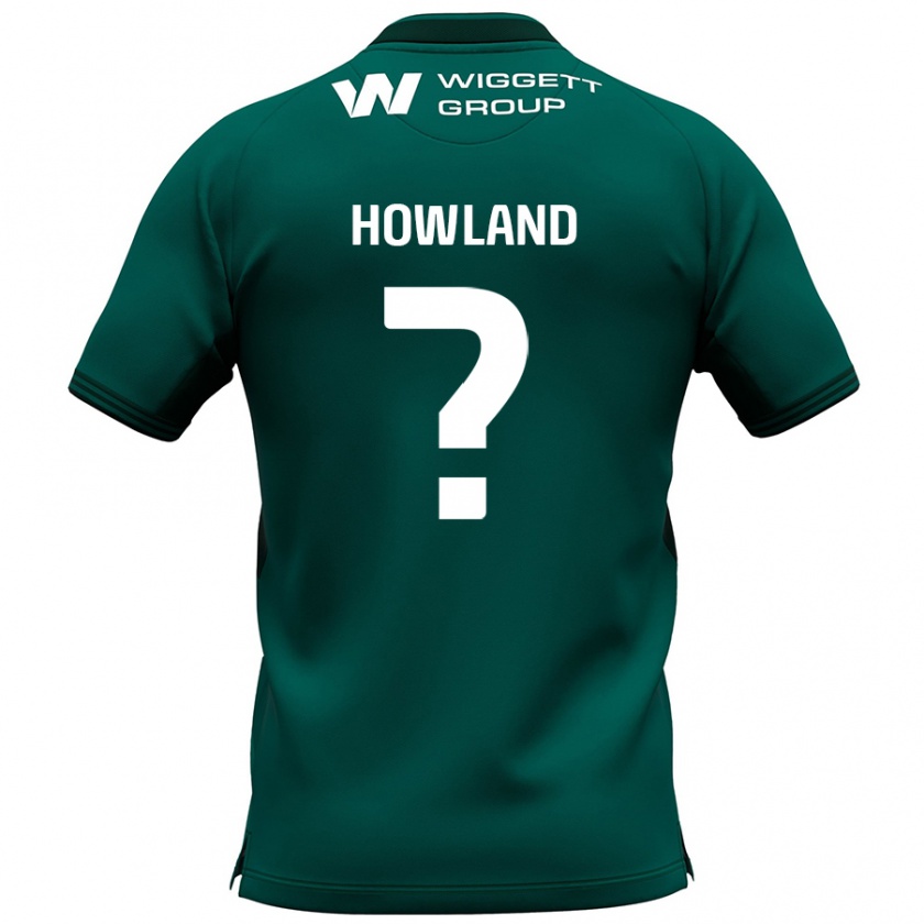 Kandiny Niño Camiseta Jack Howland #0 Verde 2ª Equipación 2024/25 La Camisa