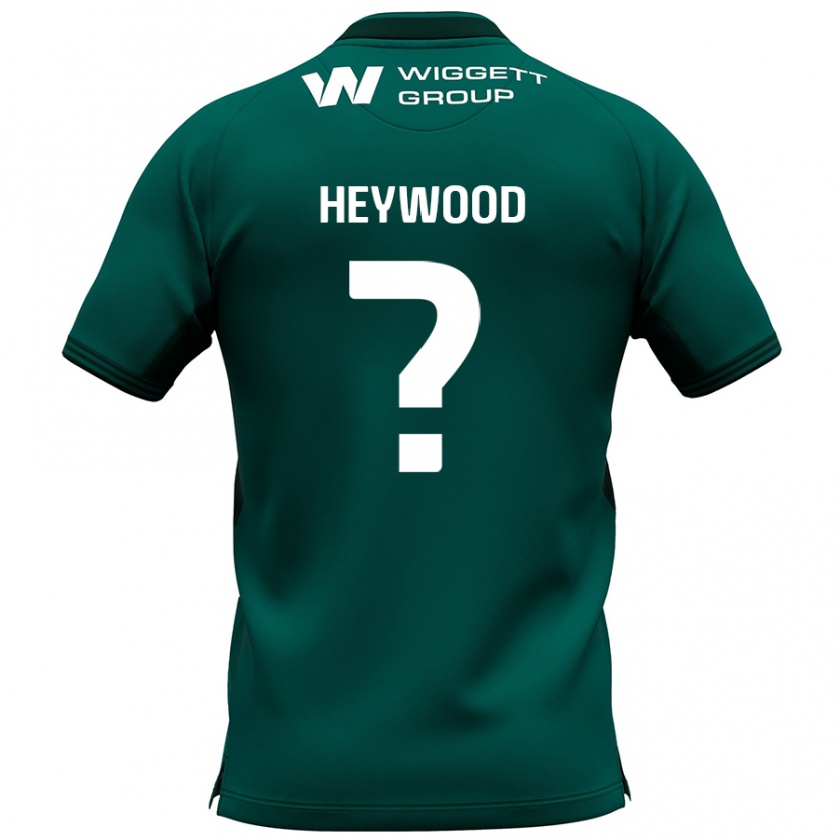 Kandiny Niño Camiseta Kavalli Heywood #0 Verde 2ª Equipación 2024/25 La Camisa México