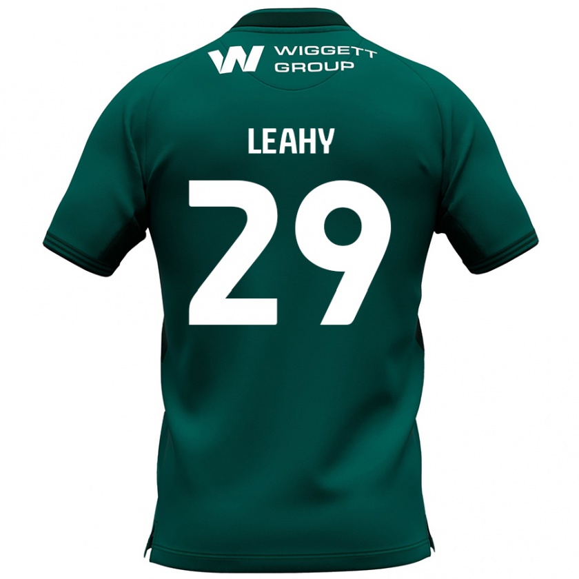 Kandiny Bambino Maglia Tom Leahy #29 Verde Kit Gara Away 2024/25 Maglietta