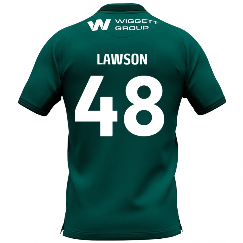 KandinyキッズSha'mar Lawson#48緑アウェイシャツ2024/25ジャージーユニフォーム