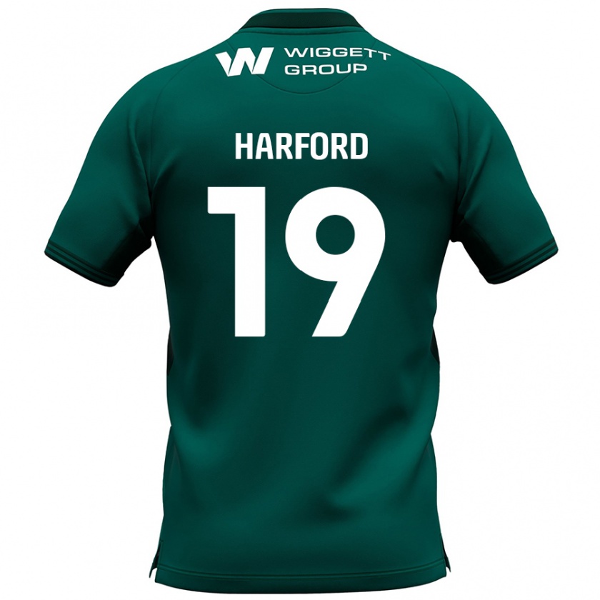 Kandiny Niño Camiseta Beth Harford #19 Verde 2ª Equipación 2024/25 La Camisa México