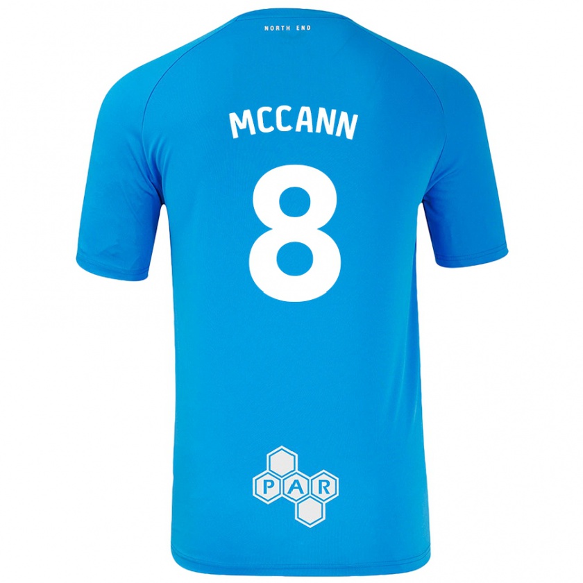 Kandiny Kinderen Ali Mccann #8 Hemelsblauw Uitshirt Uittenue 2024/25 T-Shirt België