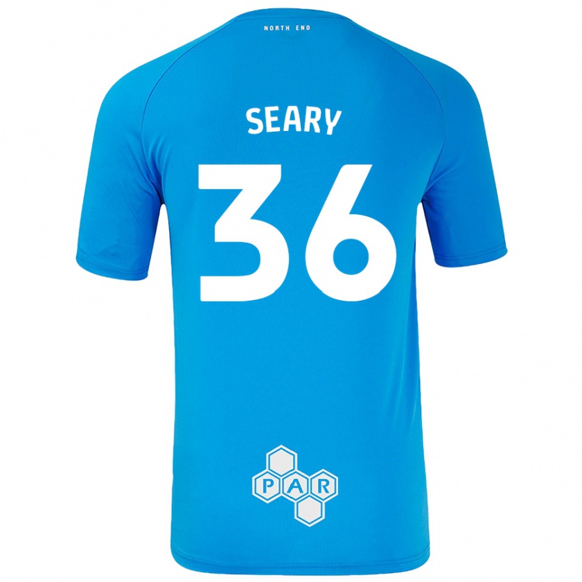 Kandiny Niño Camiseta Josh Seary #36 Azul Cielo 2ª Equipación 2024/25 La Camisa