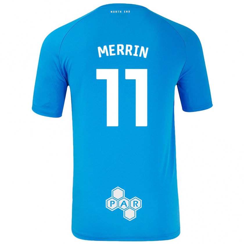 Kandiny Kinderen Laura Merrin #11 Hemelsblauw Uitshirt Uittenue 2024/25 T-Shirt België