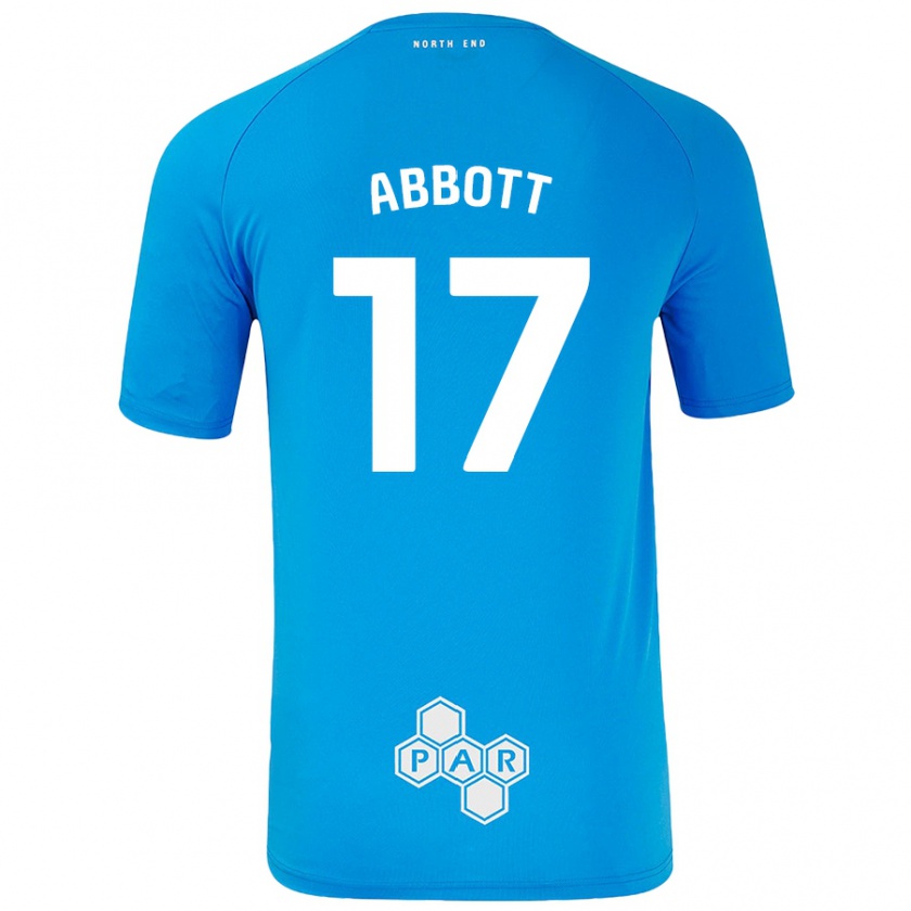 Kandiny Niño Camiseta Becky Abbott #17 Azul Cielo 2ª Equipación 2024/25 La Camisa